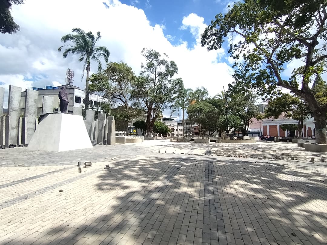 La plaza Miranda va en 80% de ejecución
