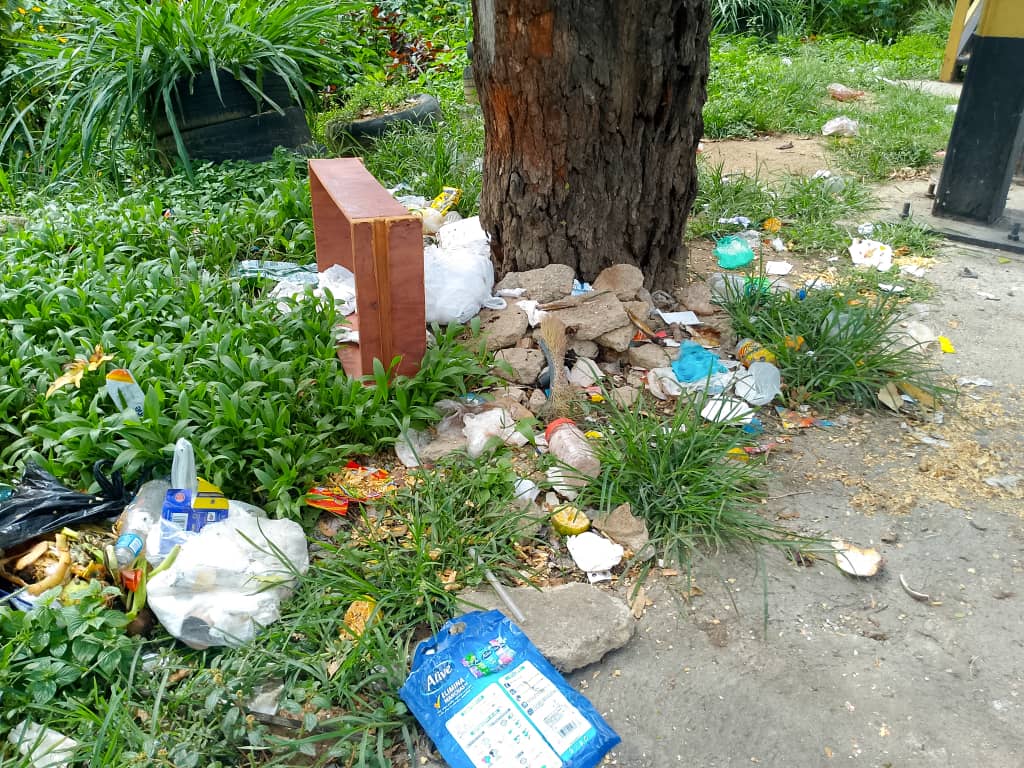 Alertan sobre acumulación de basura cerca de pasarela
