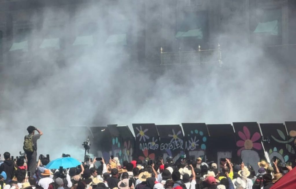 Jóvenes protestaron en México contra Sheinbaum