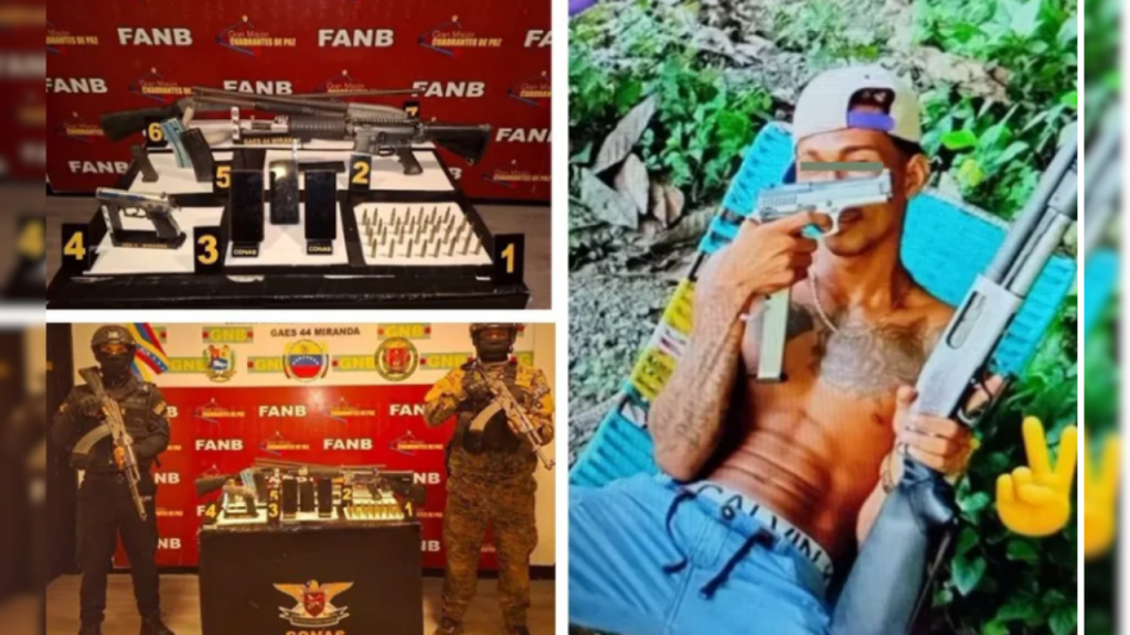 Incautan arsenal de armas  en Miranda