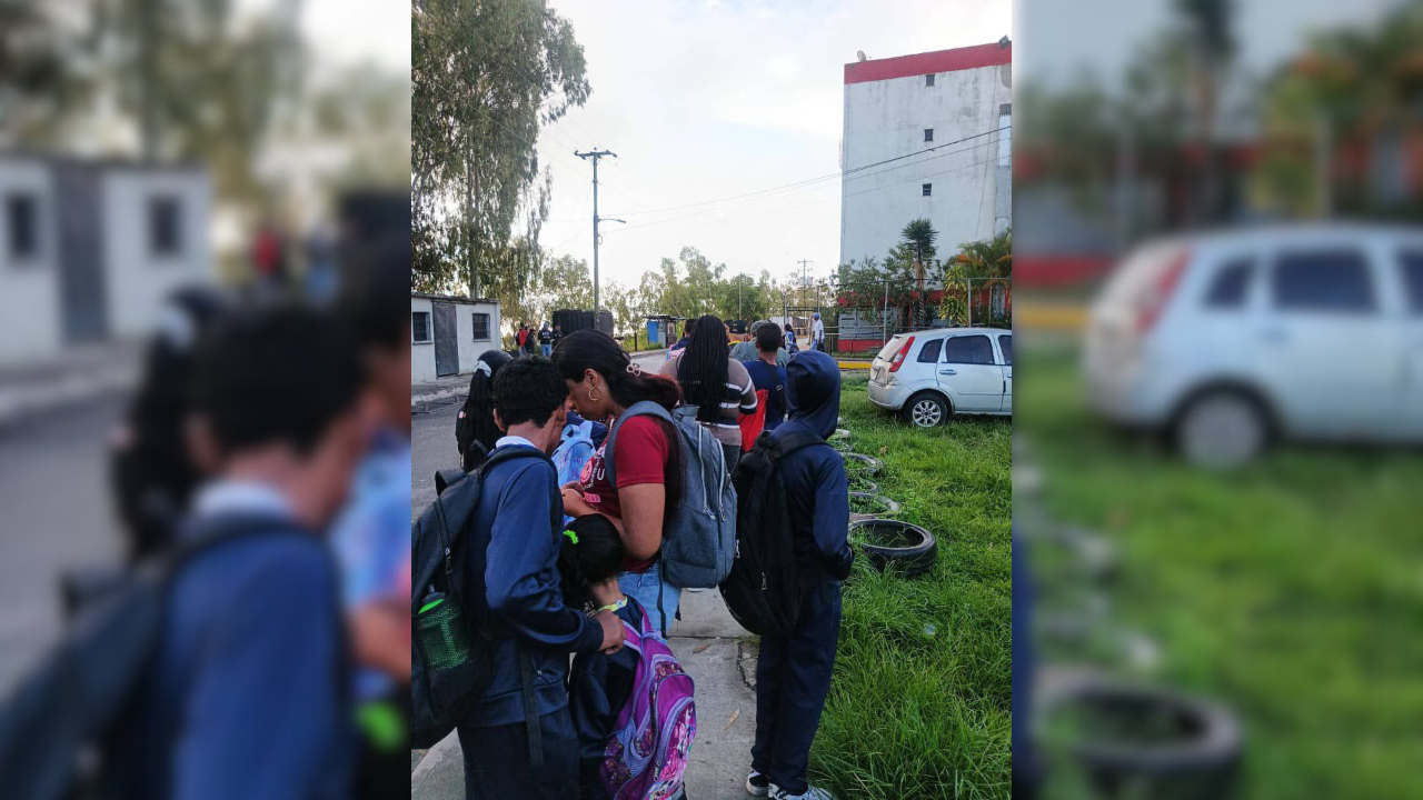 Se quejan del transporte hacia el urbanismo El Chorrito