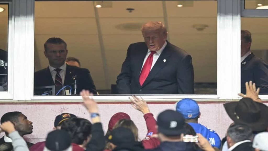 Trump fue abucheado en partido de la NFL