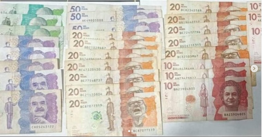 Capturado a ladrón que robó mil pesos colombianos