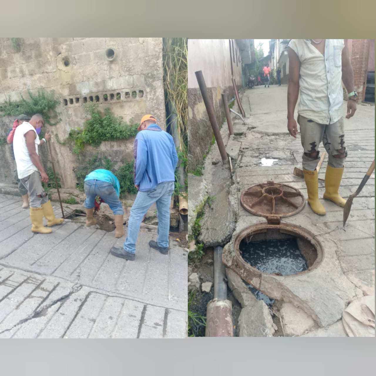 Retiran exceso de basura en tanquillas de El Vigía