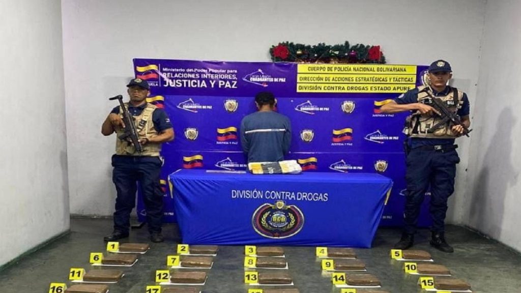 Atrapado sujeto por posesión de droga