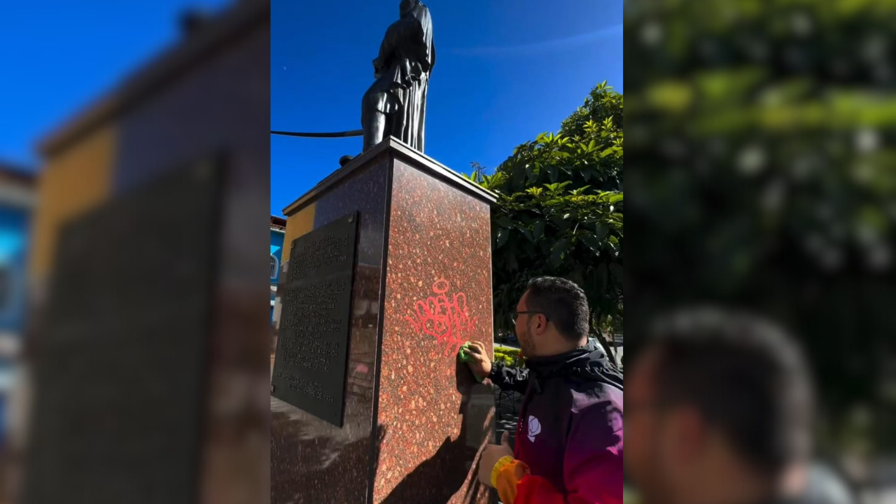 Laya llama la atención a grafiteros