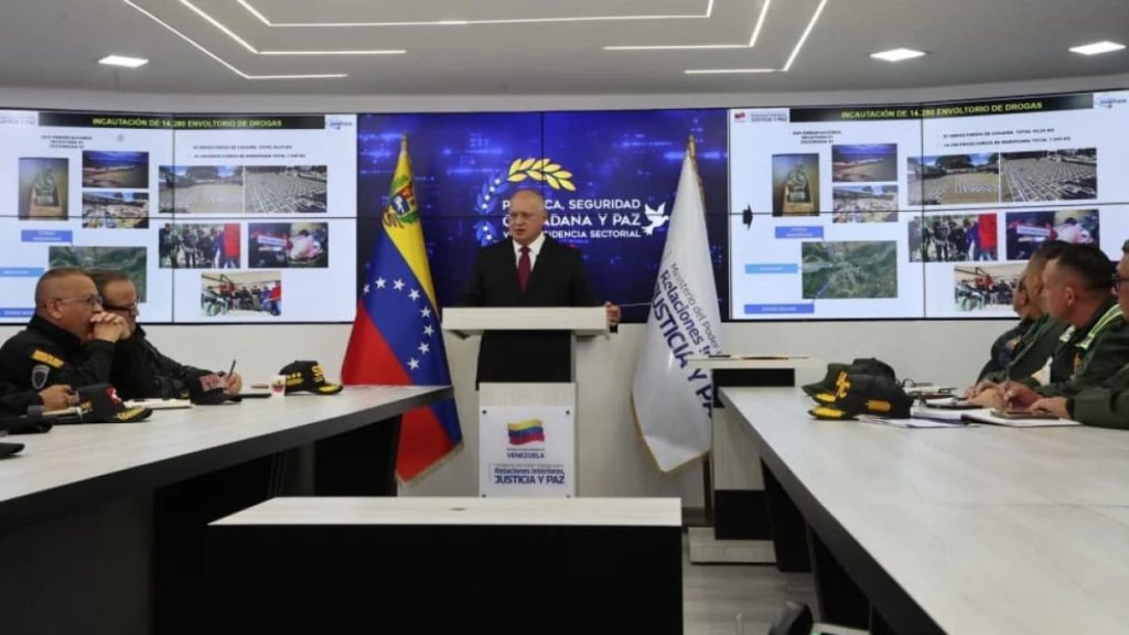 Diosdado Cabello: Casi 70 toneladas de drogas se decomisaron en 2025