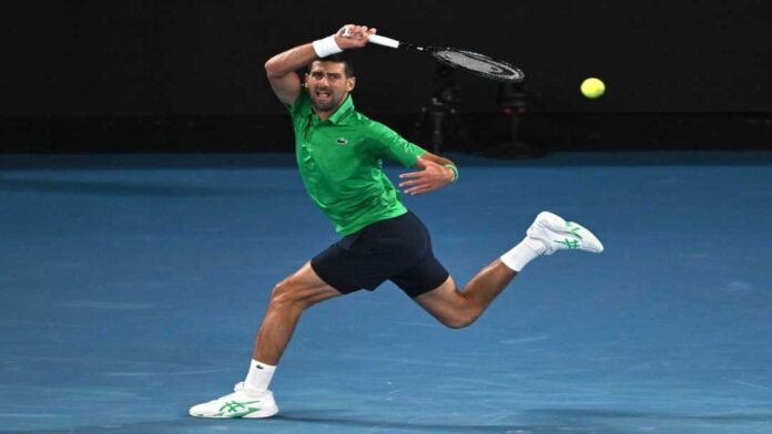 Djokovic camino a octavos de final en Melbourne