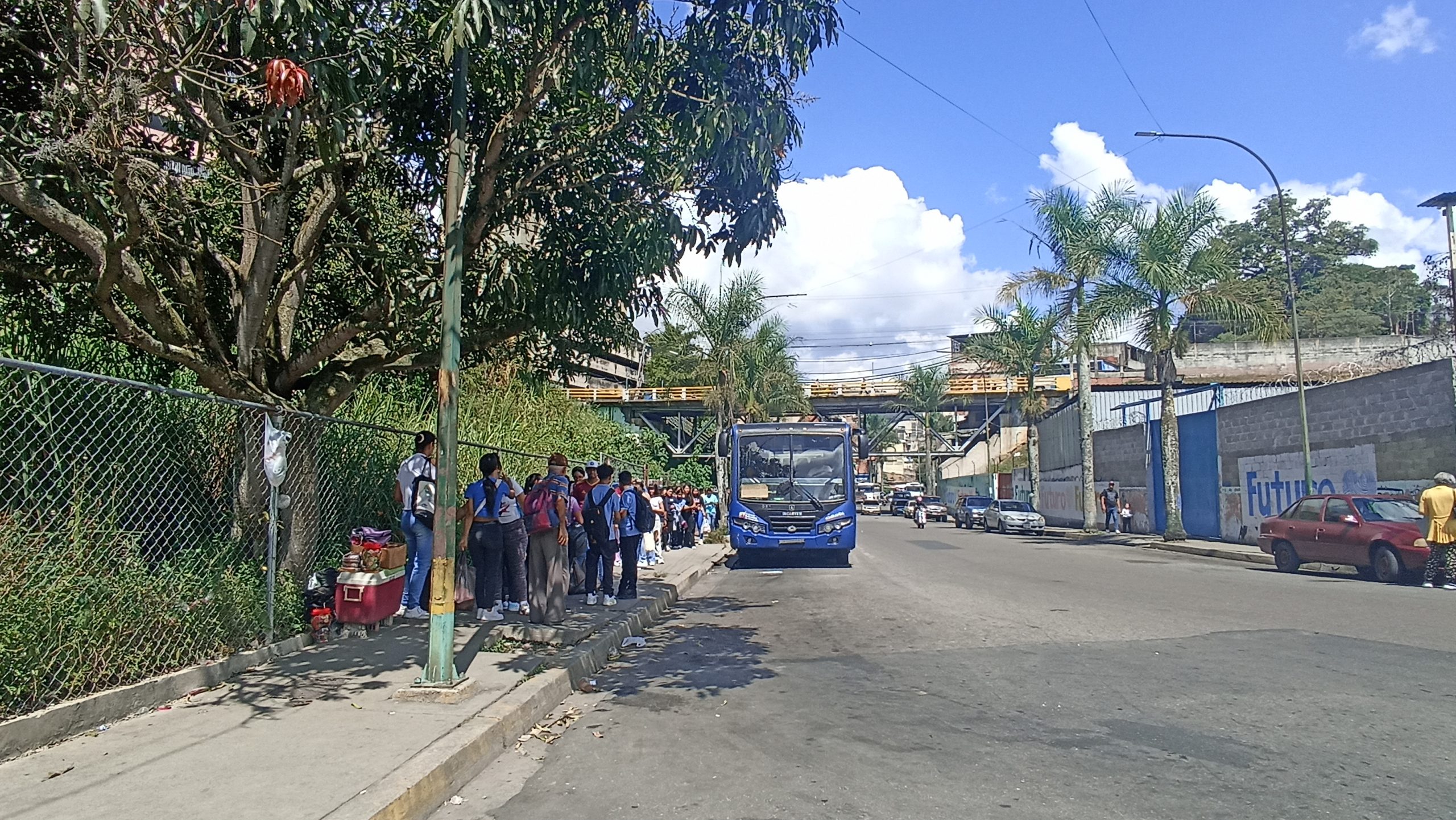 Aguantan largas colas para bajar hacia Los Límites