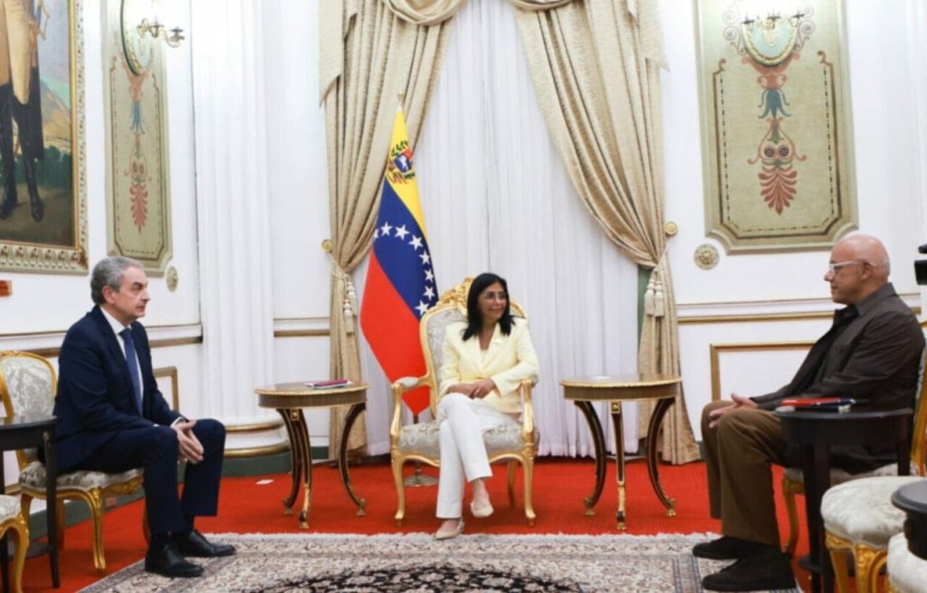 Delcy Rodríguez se reunió con Zapatero