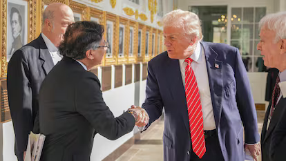 Trump y Petro sostienen reunión histórica en la casa blanca