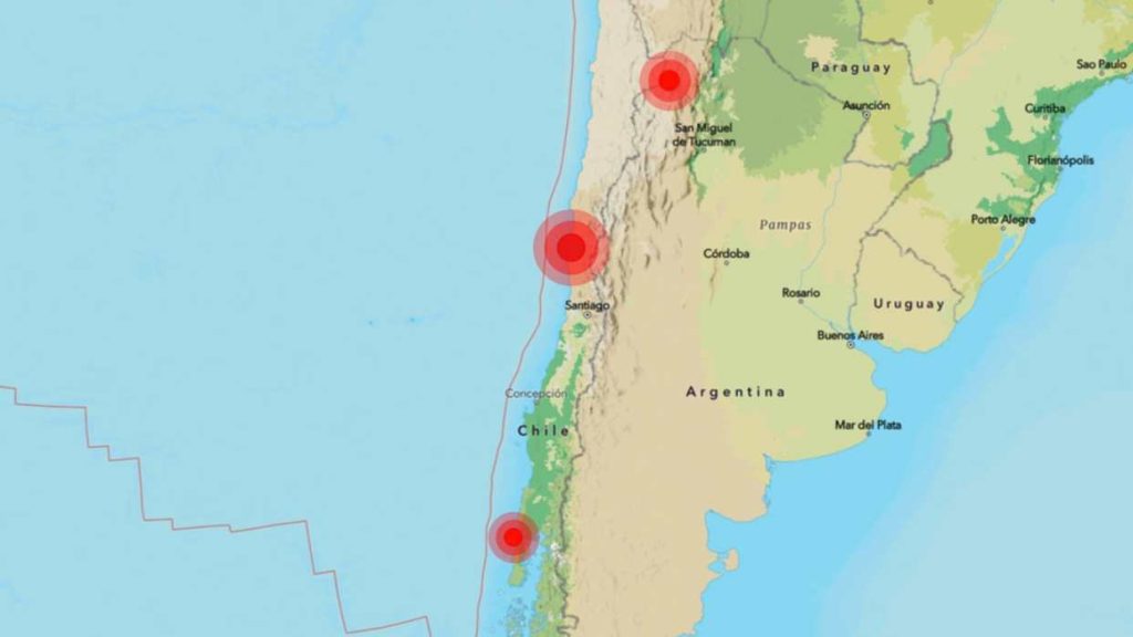 Sismo de 6,1 sacude la costa central de Chile