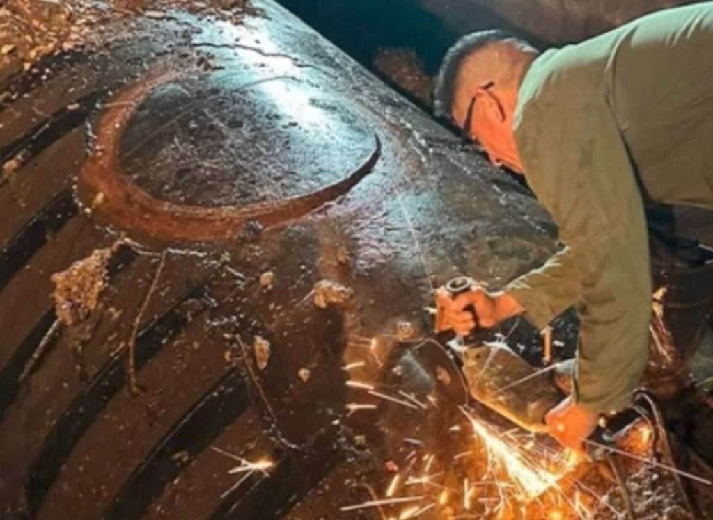 Reparada tubería de 60 pulgadas