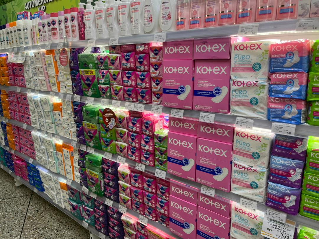 Higiene femenina representa un gasto mensual de hasta 20 dólares