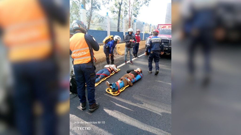 Dos personas lesionadas tras un accidente de tránsito