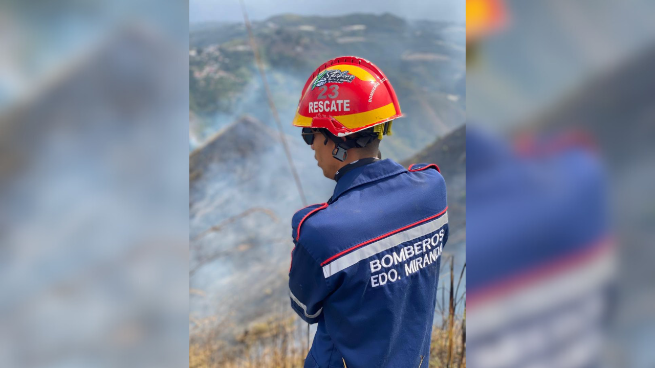 Bomberos de Miranda sofocaron incendio de vegetación