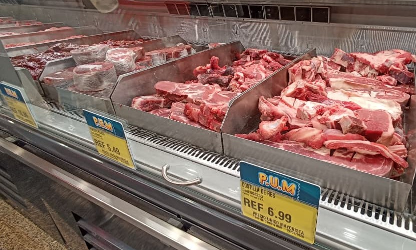 Subió un poco el precio de la carne de res