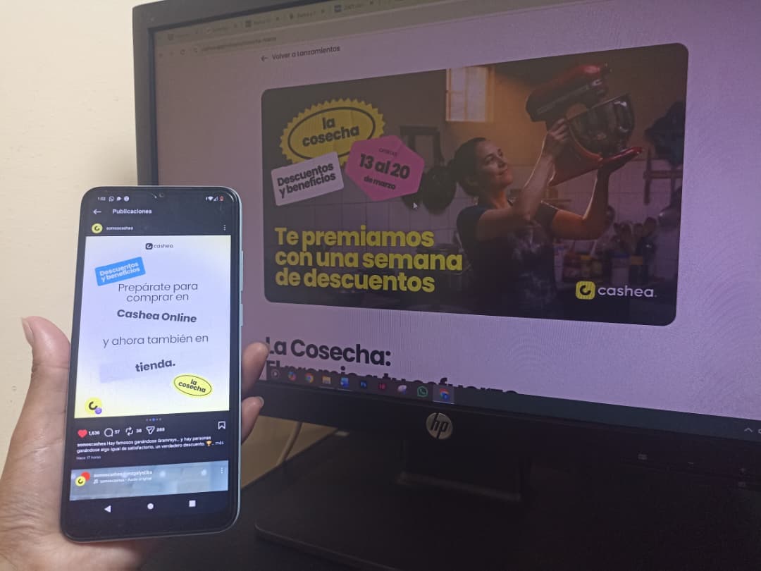 Cashea anuncia cosecha desde el 13 de marzo