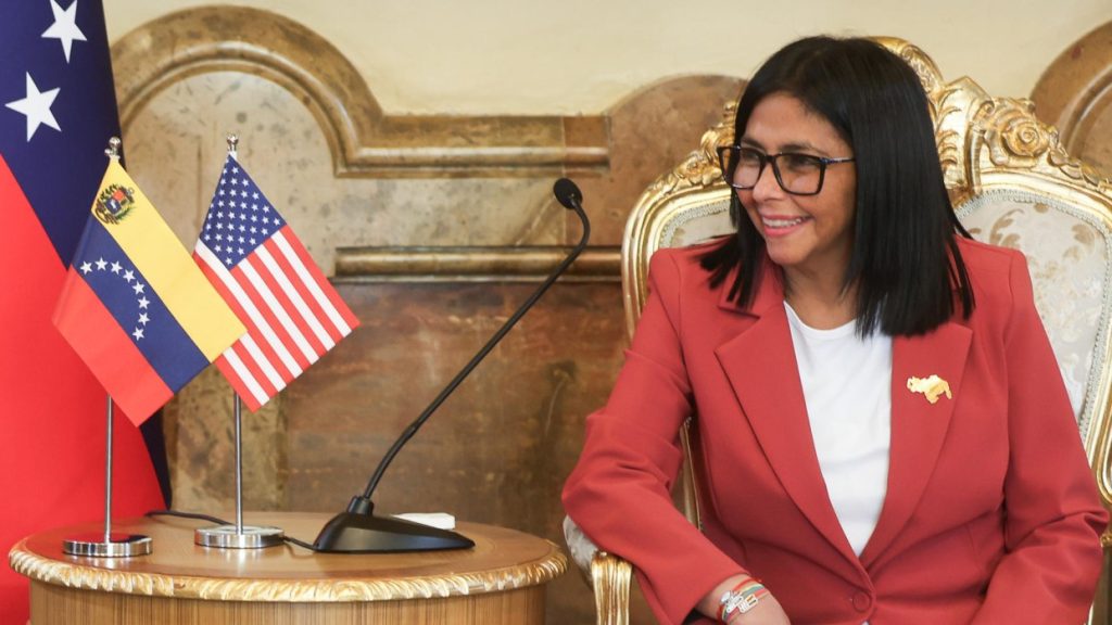 Delcy Rodríguez celebra la apertura de Trump hacia Venezuela