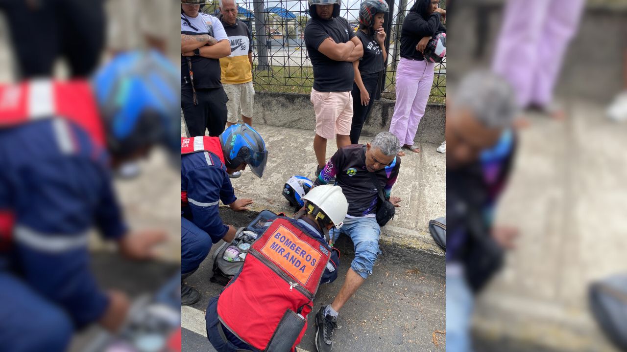 Choque de motos frente a Casa Mía deja tres heridos