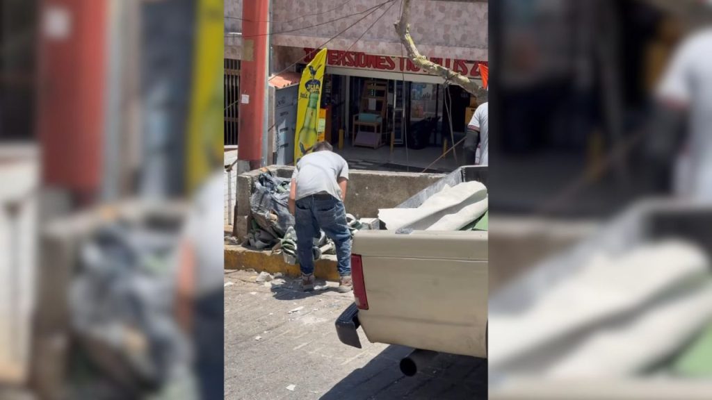 Sancionados por arrojar escombros en vía pública