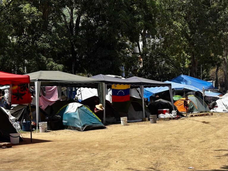 permanecen en carpas