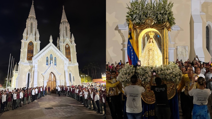 colas-de-feligreses-para-asistir-a-las-misas-nocturnas-para-honrar-a-la-virgen-del-valle-en-margarit-67997