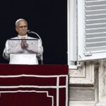 Pope Leo XlV leads Angelus prayer after discharge from hospital following surgery