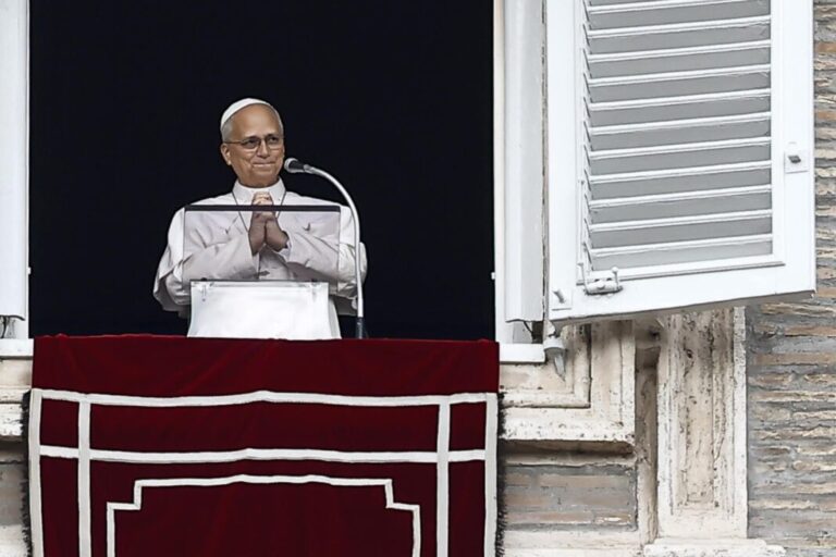 Pope Leo XlV leads Angelus prayer after discharge from hospital following surgery