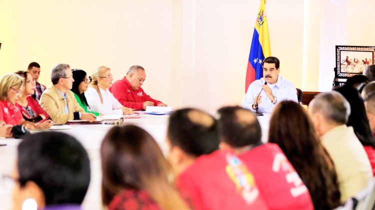Presidente Maduro se reune con el alto mando del PSUV.
Foto Prensa Miraflores