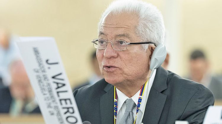 J. Valero, Ambassador and Permanent Representative of Venezuela to the UN and other International Organizations in Geneva DURING FORUM CLOSING VILLAGE AWARDS AND AMBASSADORS’ ROUNDTABLE ON INVESTING IN THE SDGs during World Investment Forum 2018. 26 october 2018. UNCTAD Photo/Jean Marc Ferré