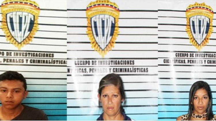Capturados tres