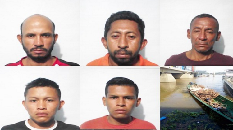 Cinco apresados