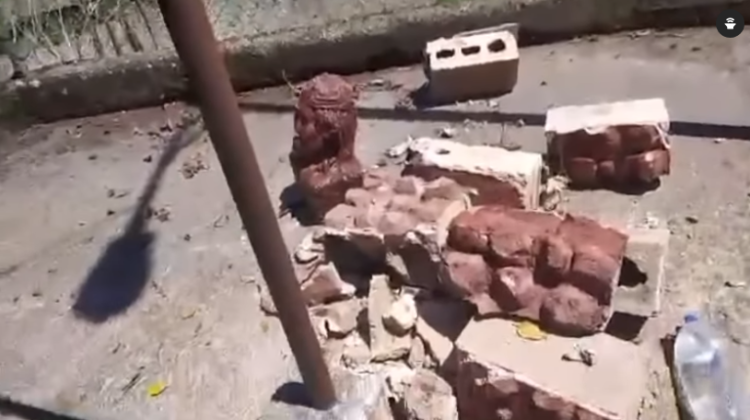 Destrozan escuela