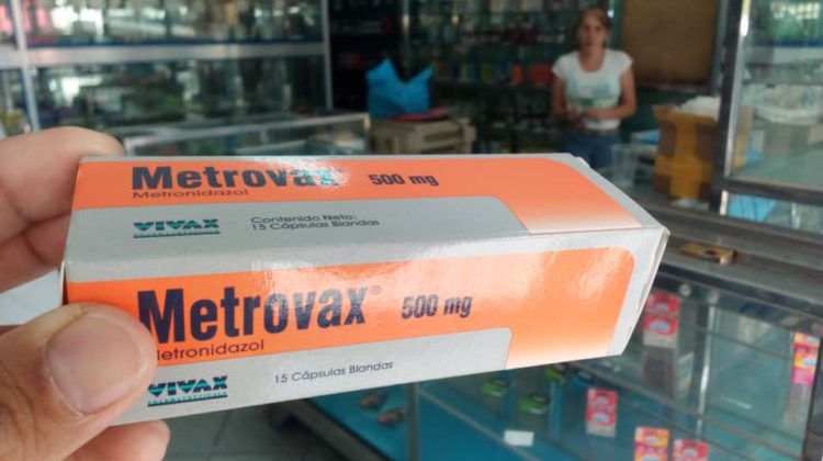 Metrodinazol de 500 mg cuesta Bs. 113.000