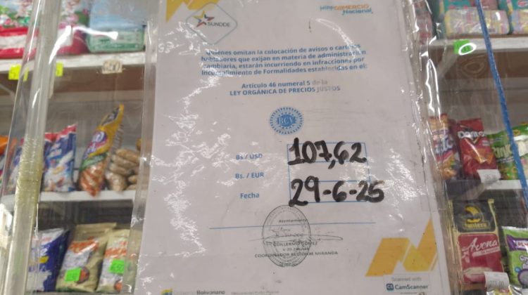 Otra foto valor BCV