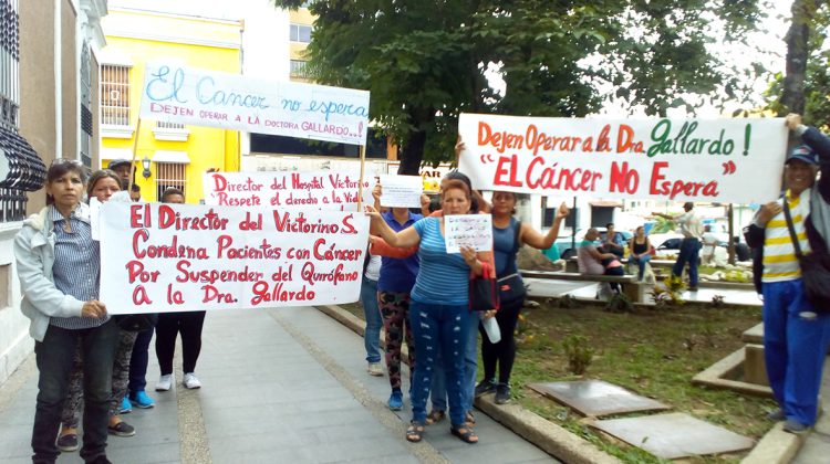 Se instalaron con pancartas en la Plaza Bolívar