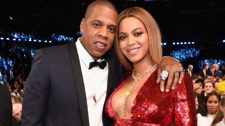 LOS ANGELES, CA - FEBRUARY 12:  Jay Z and Beyonce during The 59th GRAMMY Awards at STAPLES Center on February 12, 2017 in Los Angeles, California.  (Photo by Kevin Mazur/Getty Images for NARAS)