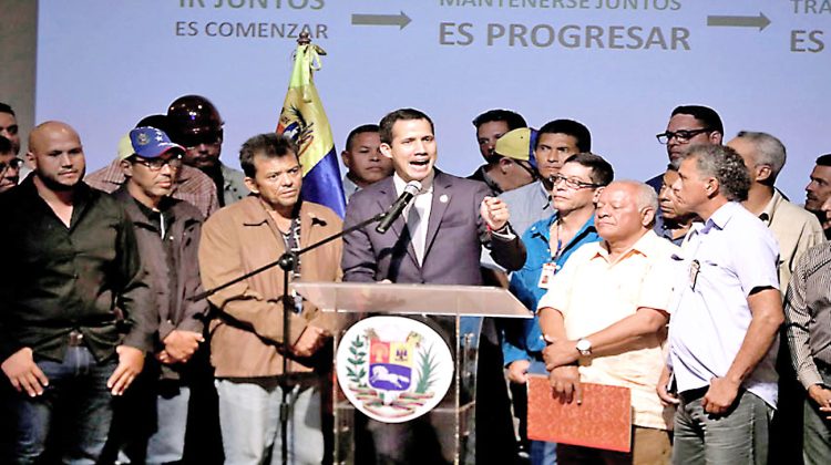 Guaidó se reúne con trabajadores de PDVSA en Caracas