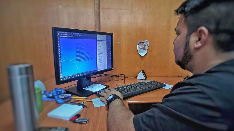 persona trabajando