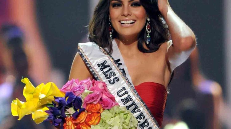 Miss Universe 2010 Miss Mexico Jimena Navarrete onstage at Miss Universe 2010 held at the Mandalay Bay Hotel & Casino on August 23, 2010 in Las Vegas, Nevada.
